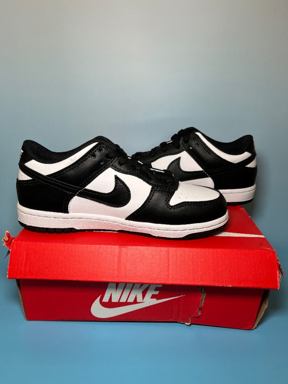 Nike Dunk Low Panda - Size 1Y